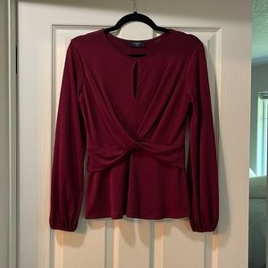 Burgundy Blouse
